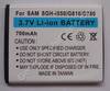 Detailansicht von Akku Samsung SGH D780 (entspricht AB474350BECSTD) LiIon 700mAh 3,7Volt Akku vom Markenhersteller anzeigen