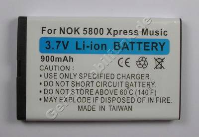 Akku Nokia Asha 302 (entspricht BL-5J) LiIon 900mAh 3,7V 9,5mm Akku vom Markenhersteller mit 12 Monaten Garantie, nicht original Nokia