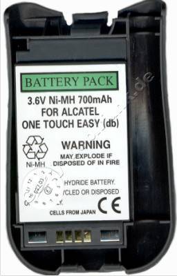 Akku NiMH 700mAh 3,6V Alcatel One touch Easy DB, Club DB, View DB, Max DB, 14mm incl Akkufachdeckel