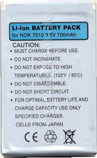 Akku Nokia 2100 Li-Ion 700mAh  6,5mm Akku vom Markenhersteller mit 12 Monaten Garantie, nicht original Nokia