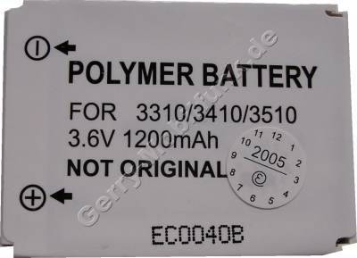 Akku Nokia 3510 und 3510i Li-polymer 1200mAh 7,6mm Akku vom Markenhersteller mit 12 Monaten Garantie, nicht original Nokia