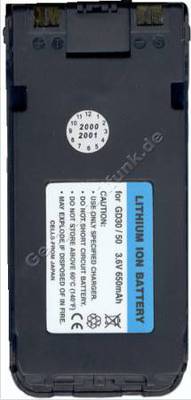 Akku Panasonic GD30  GD50 LI-Ion 650 mAh 10mm
