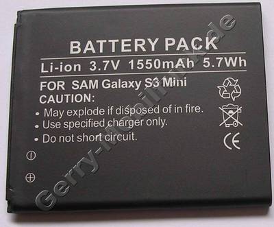 Akku Samsung Galaxy S3 Mini GT-i8190 Li-Ion 1550mAh 3,7Volt 5,7Wh