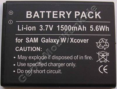 Akku Samsung GT-S8600 Galaxy Wave 3 Li-Ion 1200mAh 3,7Volt 4,4Wh