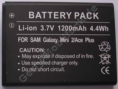 Akku Samsung Galaxy Ace Plus GT-S7500 Li-Ion 1200mAh 3,7Volt 4,4Wh