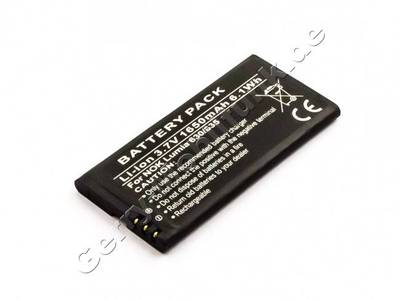 Akku f�r Nokia Lumia 630 Qualit�tsakku aus dem Zubeh�r, Ersatzakku 1650mAh 6,1Wh 3,7 Volt