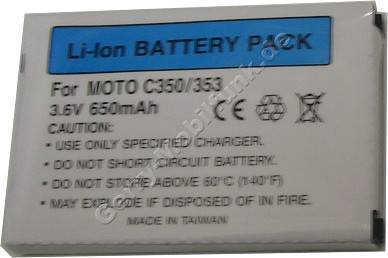 Akku Motorola E380 LI-Ion 650mAh 5,5mm (entspricht BX200)