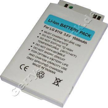 Akku LG U8110 (baugleich LGBSL-41G)LiIon 1000mAh 3,6V 5,7mm silber