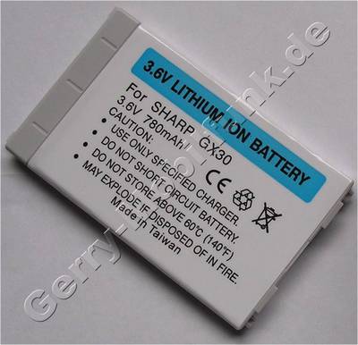 Akku f�r Sharp TM200 LiIon 780mAh 4,6mm