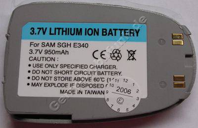 Akku Samsung SGH E340 (entspricht BST4058ESCSTD) Li-Ion 950mAh 3,6V 7,5mm