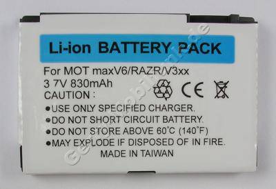 Akku Motorola RAZR V3xx (baugleich BZ60. CFNN1045)LiIon 3,7 Volt 830mAh 5,6mm