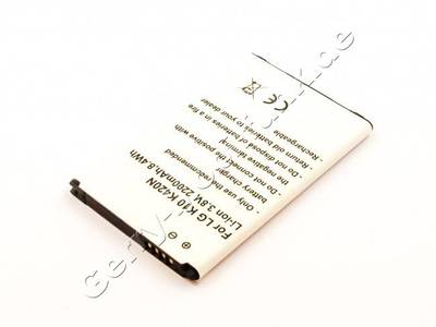 Akku Samsung LG K10 Li-ion, 3,8V, 2200mAh, 8,4Wh incl. IC chip