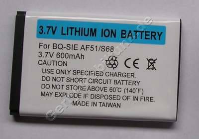 Akku BenQ-Siemens S68 (entspricht EBA-120) LiIon 600mAh 3,7V 4,0mm ca. 15g