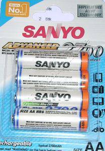 4 x Akku NiMH 2500mAh im Blister Sanyo ( Mignon, AA, R6)