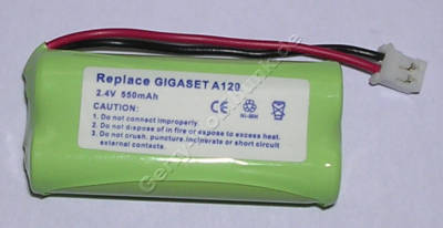 Akku fr Siemens Gigaset A26X NiMh 550mAh 2,4V ( GP T382, 55AAAHR2BMX ) (V30145-K1310-X359)