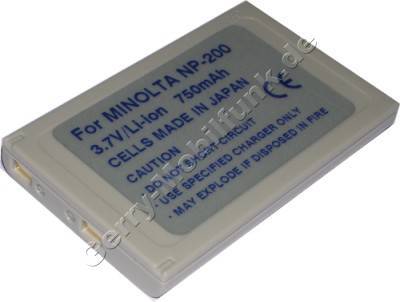 Akku Minolta Dimage Xi Daten: 750mAh 3,7V LiIon 6,2mm hellgrau (Zubehrakku vom Markenhersteller)