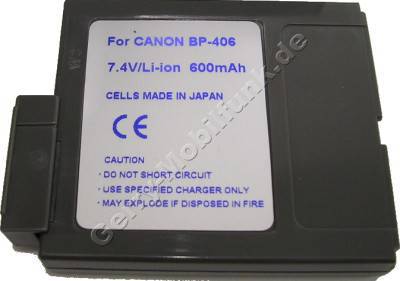 Akku CANON MV-4 Daten: Li-ion 7,4V 680mAh, grau (Zubehrakku vom Markenhersteller)