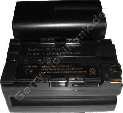 Akku SONY NP-F750 Daten: LiIon 7,2V 3700mAh 38mm, mit Schlitzen (Zubehrakku vom Markenhersteller)