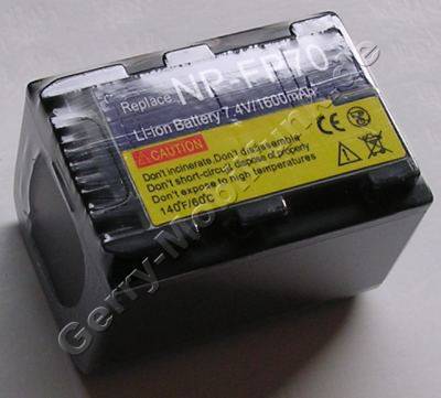 Akku SONY DCR-HC30 Daten: LiIon 7,2V 1600mAh grau 33,4mm (Zubehrakku vom Markenhersteller)