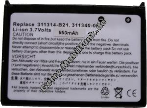 Akku fr HP Compaq iPAQ H1910 LiIon 3,7V 950mAh 5,6mm dick ca.23g (Akku vom Markenhersteller, nicht original)