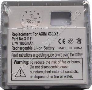 Akku fr Dell Axim X3 silber (P/N X1111, W1359, 451-10163, 310-4268) LiIon 3,7V 1800mAh 13,1mm dick ca.48g (Akku vom Markenhersteller, nicht original)