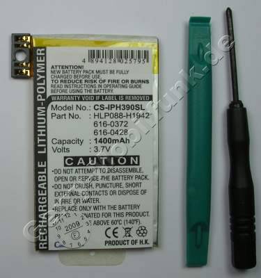 Akku für Apple iPhone 3G Li-Polymer 3,7Volt 1400mAh ca.30g (Akku vom Markenhersteller, nicht original)