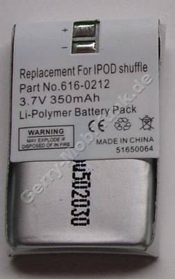 Akku Apple IPOD-Shuffle (616-0212) LiIon 3,7V 350mAh 5mm ca 10g (Akku vom Markenhersteller, nicht original)